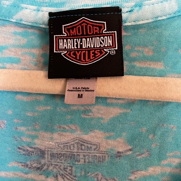 Harley Davidson short sleeve v-neck shirt - Picture 5 of 6